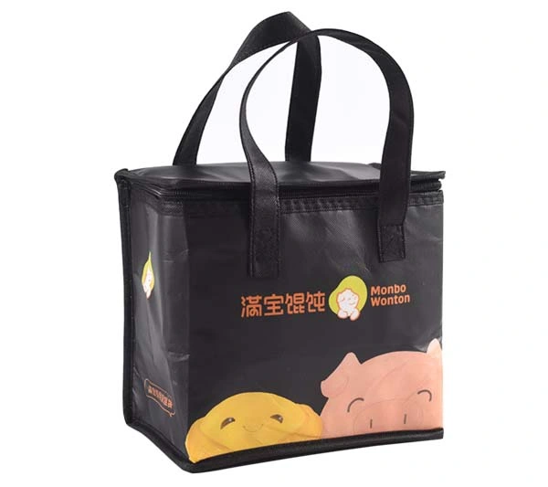 Small Full Printing Non Woven Thermal Bag Lunch Cooler Portable Insulated Bag