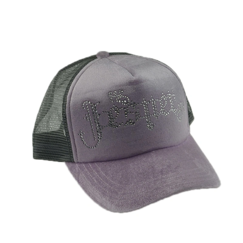 Custom Mens Hat Embroidery Snapback Trucker Mesh Hat 5 Panel Cap