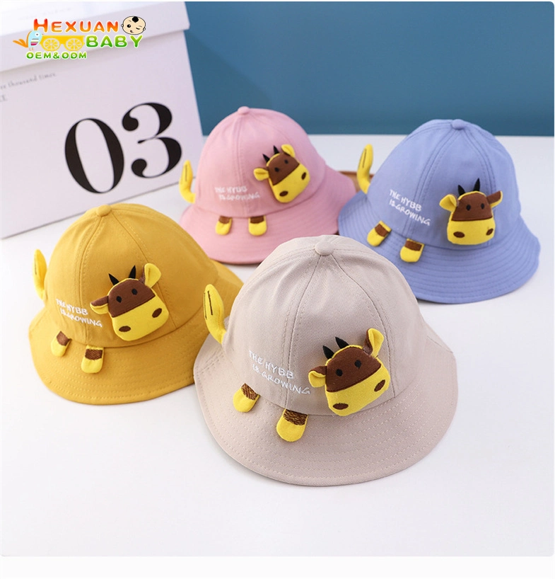 Wholesale Child 3D Cartoon Fisherman Bucket Hat Kids Cute Animal Sun Hats