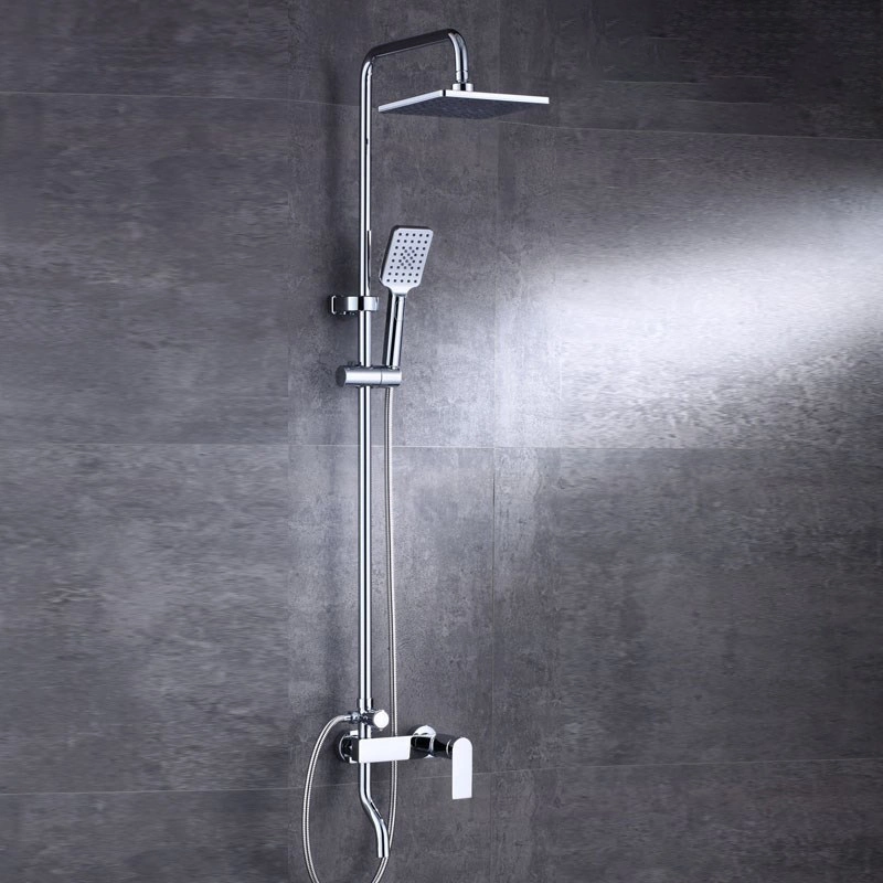 Unique Style Faucet Waterfall and Rainfall Bathroom Thermostatic Shower Set Rain Shower