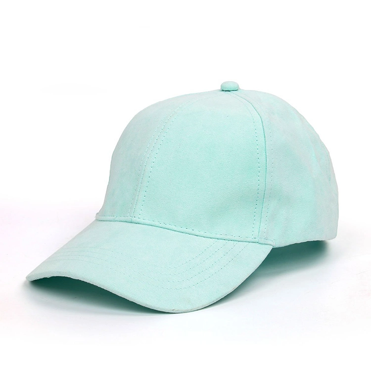 Adult Ware Green Color Six Panels Cotton Baseball Hat with Metal Closure