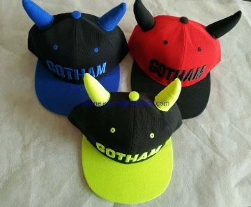 DOT Design or Custom Embroidery Ox Horn Cartoon Kids Hat