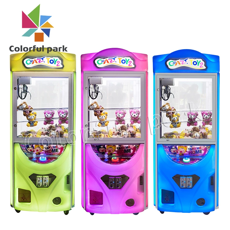 Colorful Park Crazy Toy Claw Crane Game Machine Arcade Kids Game Machine Kids Game Machine 2020