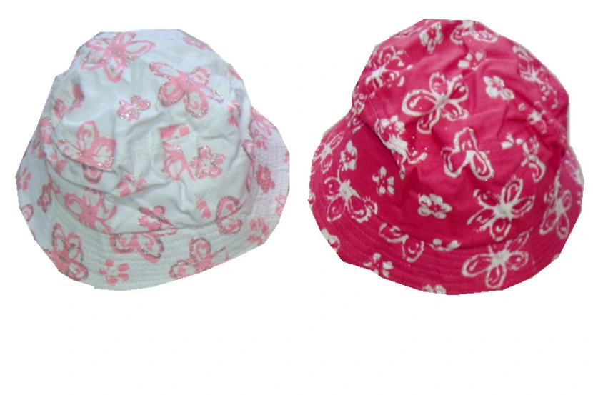 Cute Wide Brim Baby Kids Girls Bucket Hat
