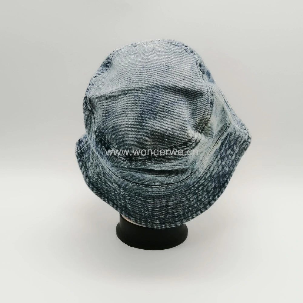 New Fashion Stone Wash Jean Cotton Fisherman Bucket Hats for Kids
