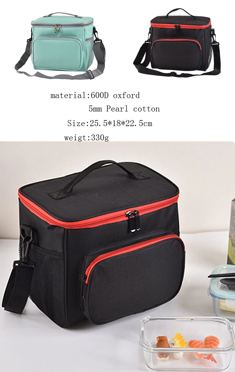 Portable Insulated Canvas Cooler Lunch Bag Thermal Food Picnic Lunch Bags for Women Kids