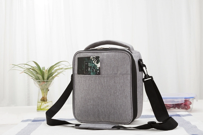 Insulated Lunch Box Leak-Proof Cooler Bag Dual Compartment Lunch Tote for Men Women Wine Bag