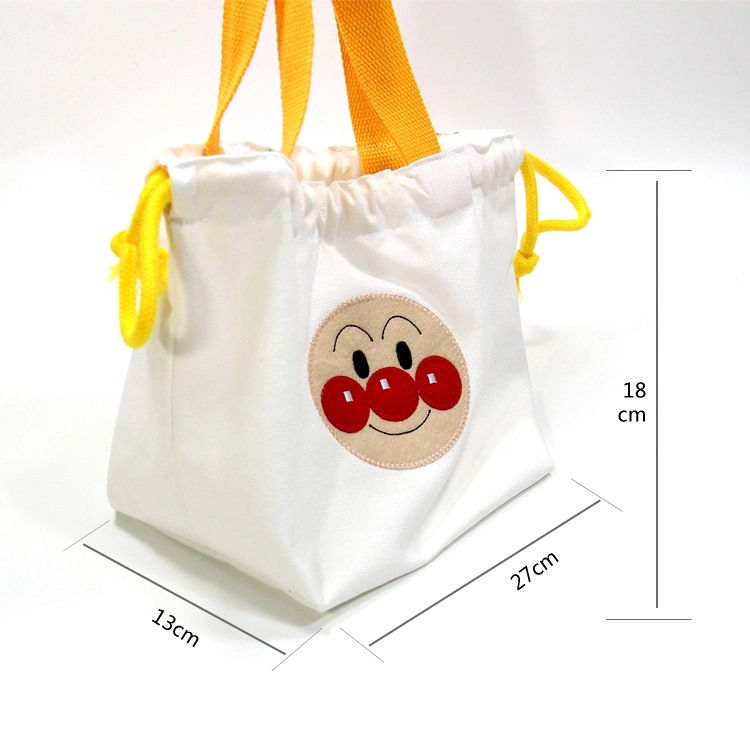Custom Design Cartoon Draw String Eco-Friendly Lunch Bag Ice Bag