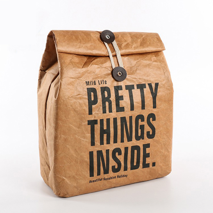 New Design Insulated Foil Lining Drawstring Gift Lunch Bag