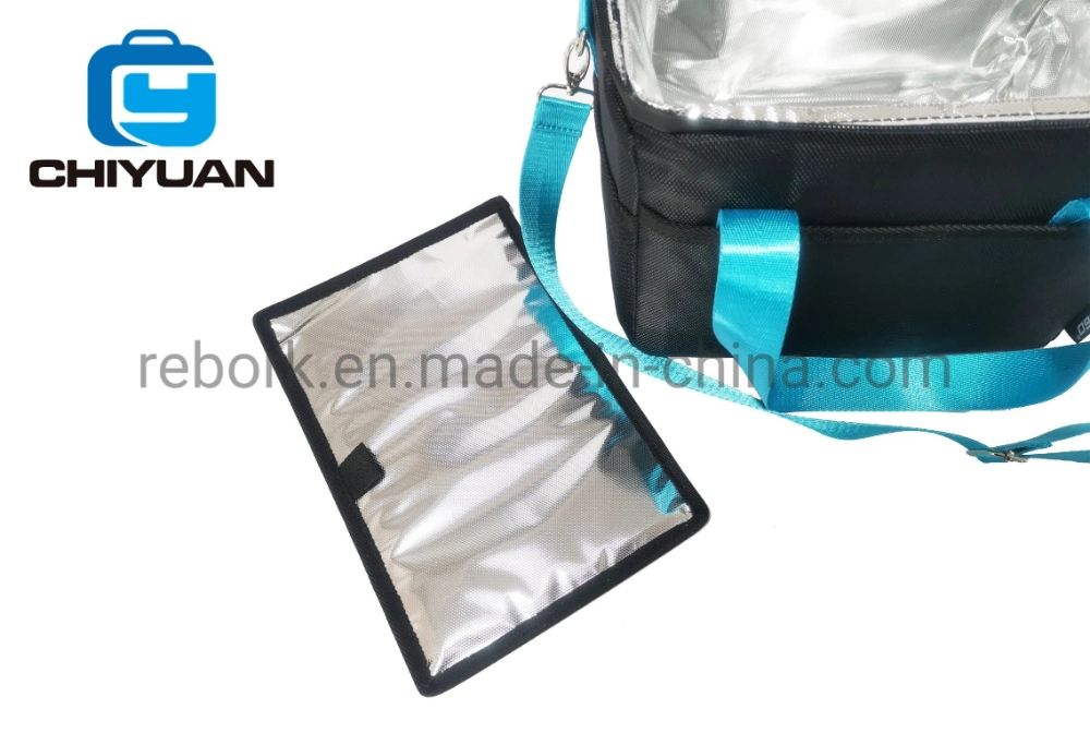 High-Grade Waterproof Zipper Metal Aluminum Film Lining Cooler Thermal Food Insulated Lunch Bag Cooler Bag