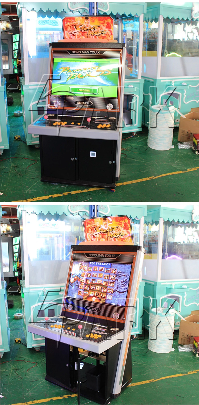 Hardware 32 Inch Electronic Simulator Slot Game Street Fighter Frame Fighting Arcade Game Machine