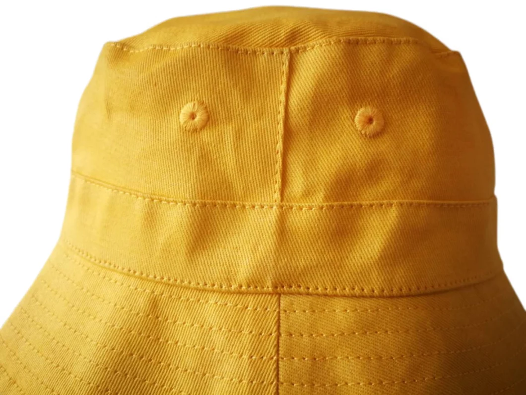 High Quality Cotton Twill Bucket Hat with Velcro Straps and Sheet Lining Inside