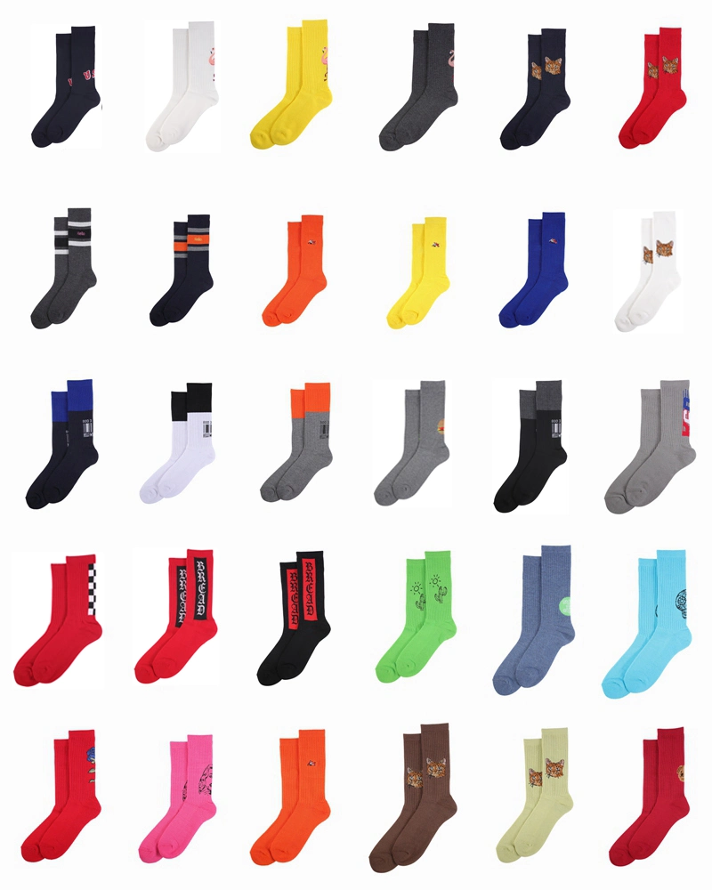 Wholesale Custom Women's Socks Colorful Fashion Socks Sports Socks Crew Sock Man Sock Leisure Socks Men Sock Casual Socks Cotton Socks