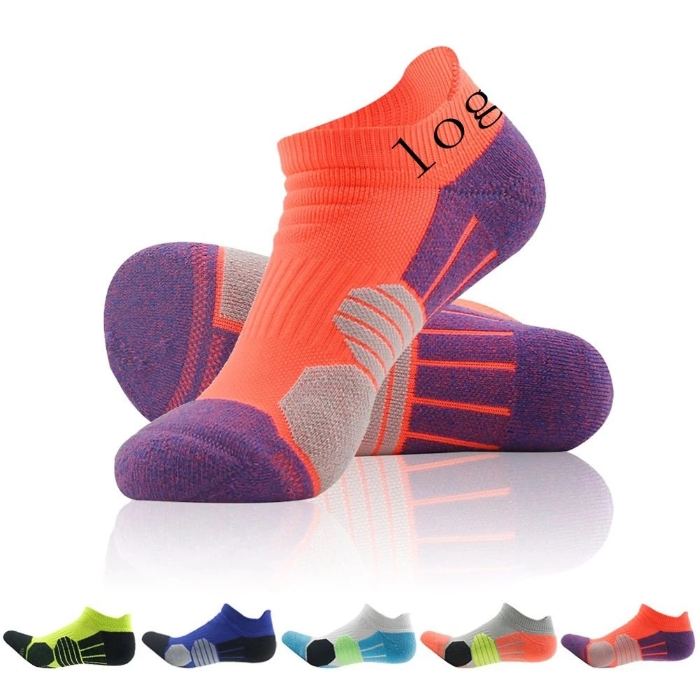 Men Low Cut Socks Custom Logo Colorful Patterned Nylon Ankle Sports Socks