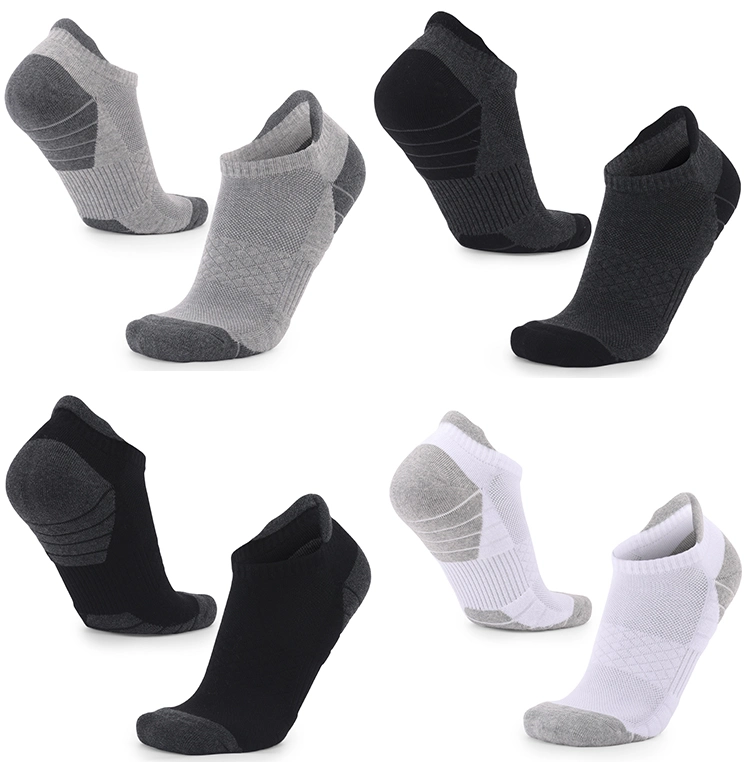Custom Low Cut Short Invisible Boat Socks Men Ankle Socks Cotton Sports Unisex White
