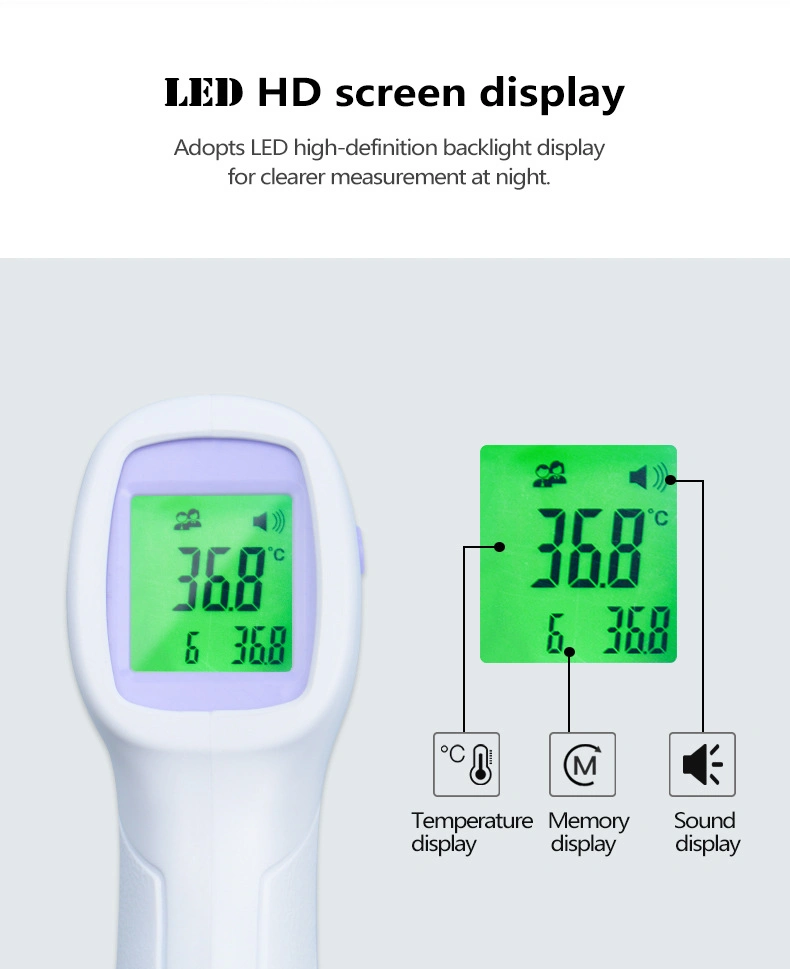 Laser IR Noncontact Baby Thermometer Infrared Gun Infrared, Termometro Non Contact Digital Forehead Infrared Thermometer
