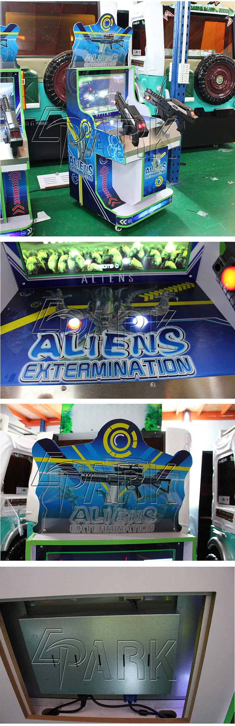 Aliens Extermination Game Machine Video Simulator Arcade Shooting Game Machine Shooting Gun Simulator Game Machine