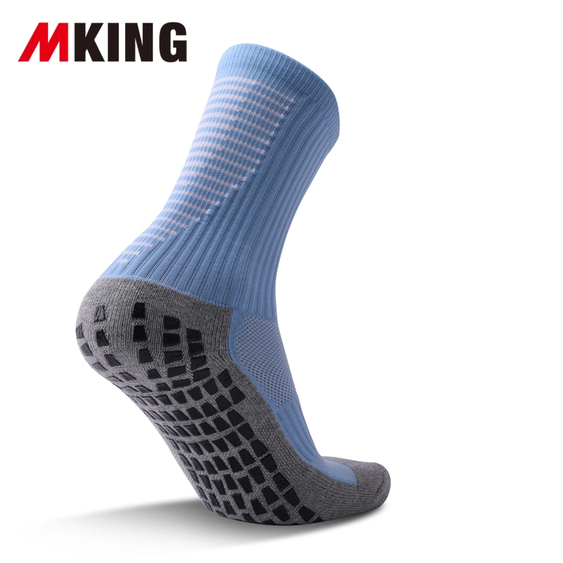 Sample Free Antislip Nylon Sports Socks Combed Cotton Compression Running Middle Crew Socks
