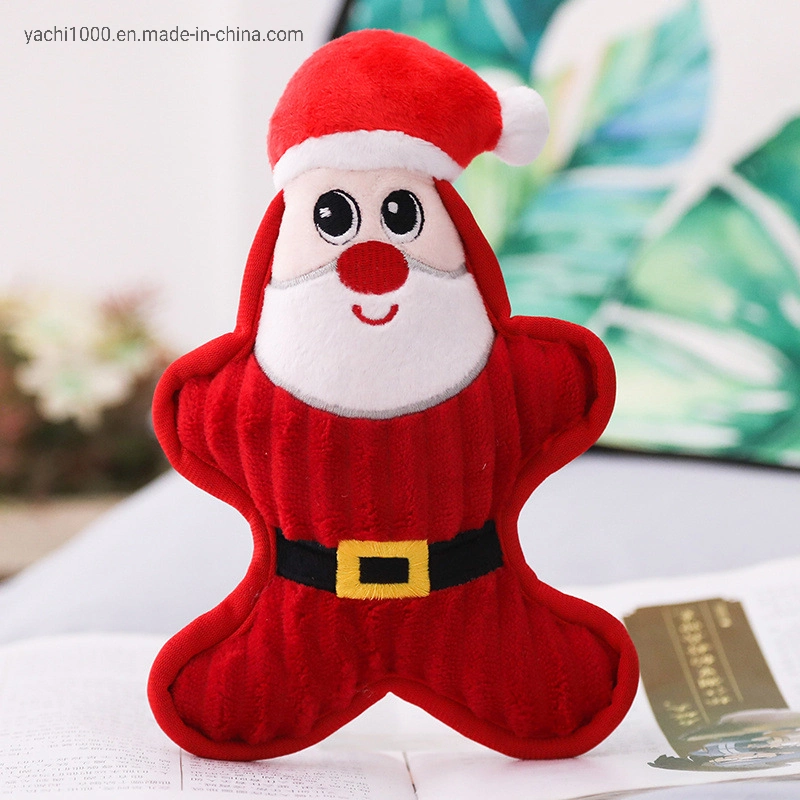 Wholesale Pet Novelty Items Christmas Classic Plush Dog Chew Toy