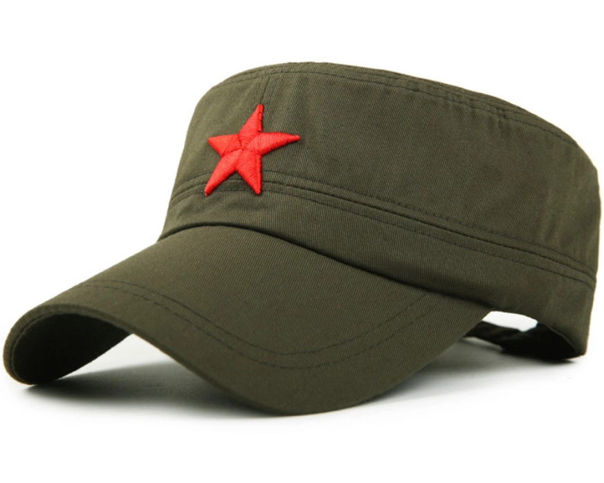 Cotton Chino Twill Blank Hat for Customize Logo Binding Bill Military Hat