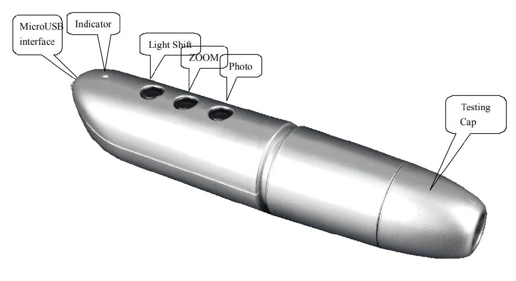 Portable Digital Skin Detector Microscope WiFi USB Endoscope Inspector (sk002)