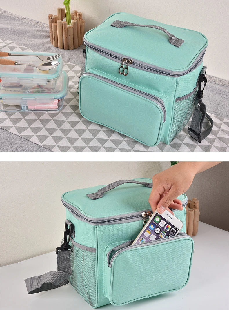 Fashion Insulated Lunch Bag Soft Cooler Tote Meal Box Bags for Students Kids Workers