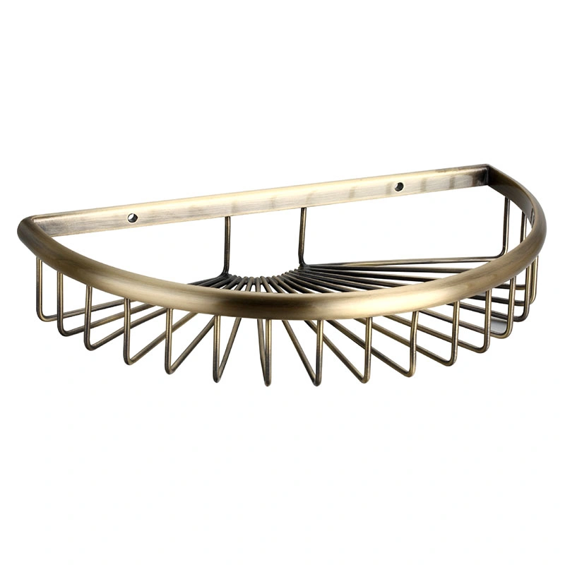 Bathroom Brass Stainless Steel Shower Basket Kitchen Shower Caddy