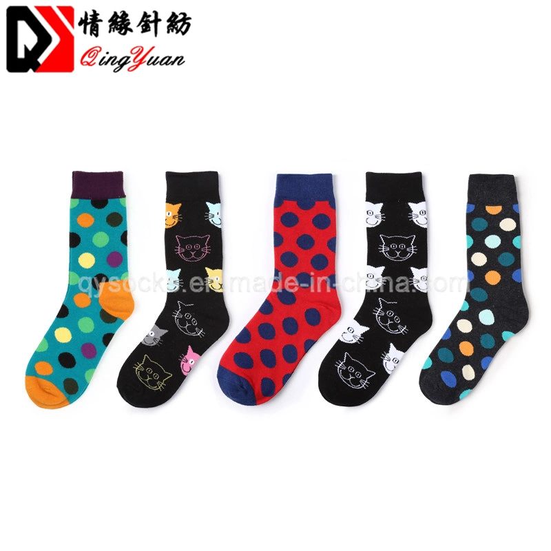 Jacquard Socks Custome Pattern Funny Socks Men Crew Socks