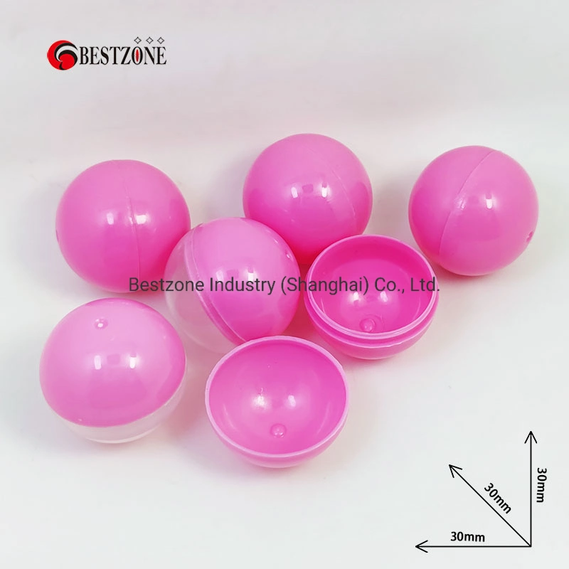 30mm Full Color Small Plastic Capsule Toys for Gashapon Gumball Toy Machine Price Container