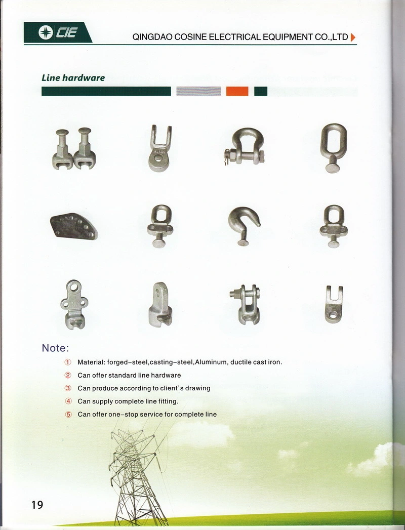 End Fitting for Railway Insulator- Cross Arm