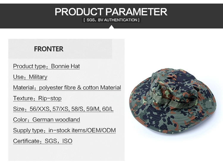 Military Camouflage Boonie Hat Wide Brim Bucket Hunting Hat