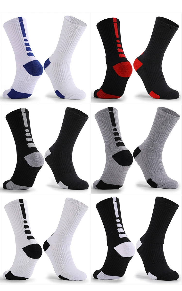 White Polyester Sport Sock Custom Sport Compression Elite Athletic Unisex Sports Basketball White Performance Socks