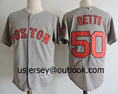 Wholesale Custom Red Sox M-L-B Replica Cool Flex Base Baseball Jersey