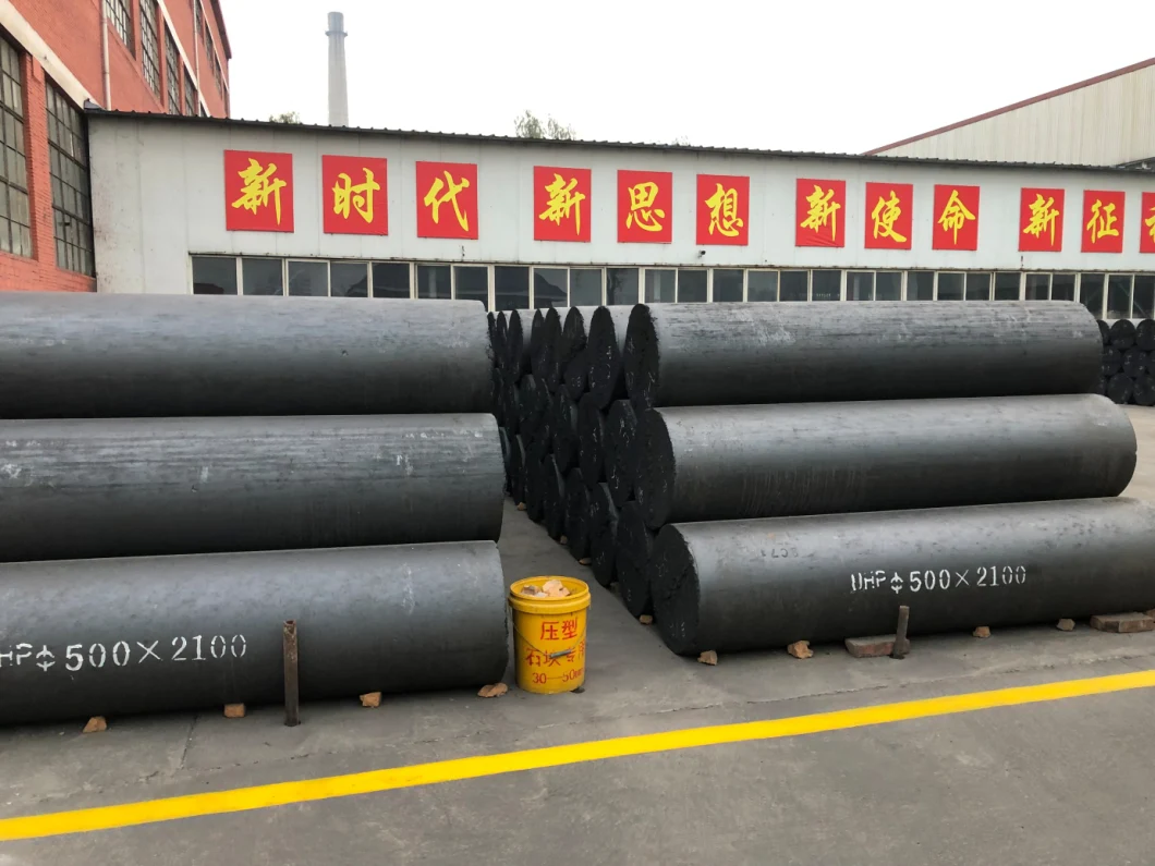 Steel Casting Shp Extruded Carbon Graphite Electrode with Nipples for Steel Mills, Block, Powder, Mould, Sheet