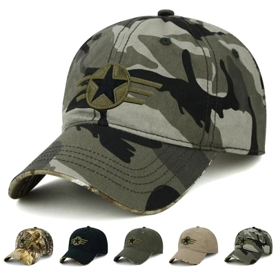 Custom Fashion Army Cap Camo Snapback Hat Military Baseball Cap