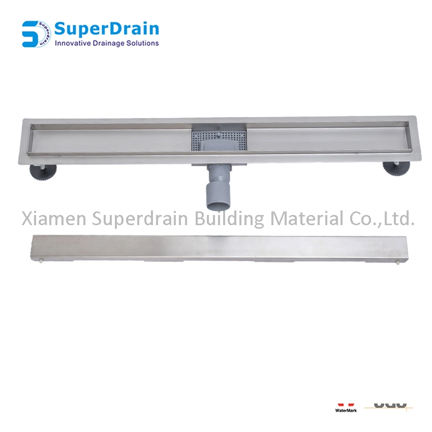 Hotel and Resort Concealed Tile Inert Cover Shower Drainage Stainless Steel Floor Drain