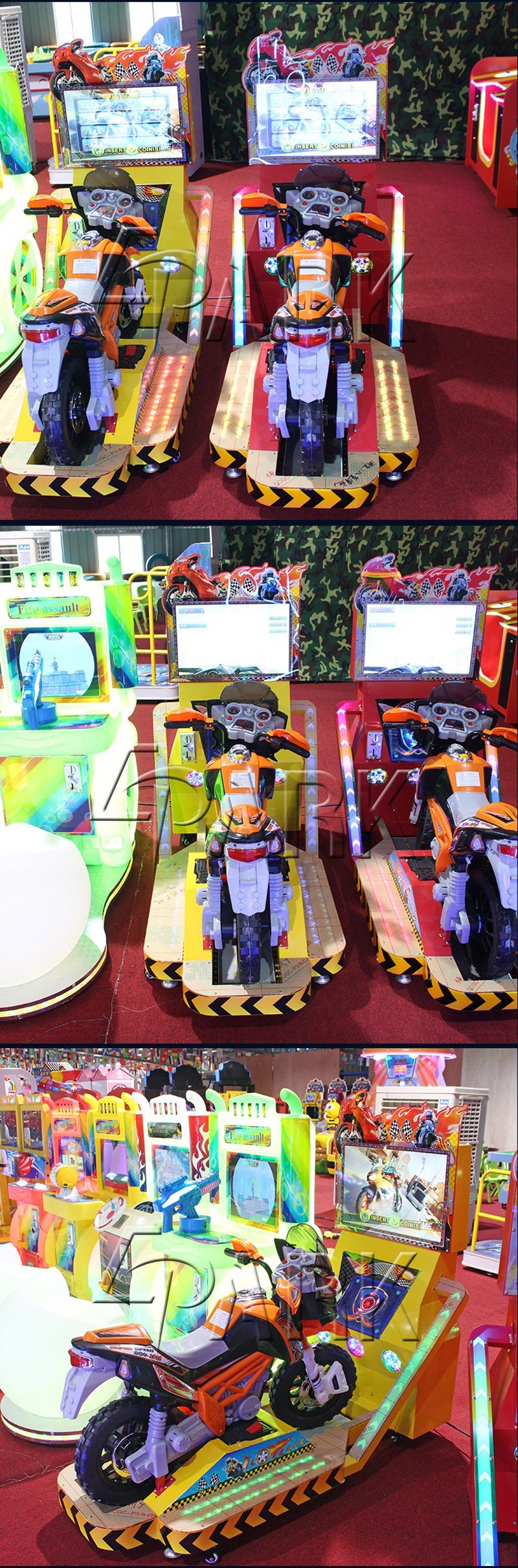 Hot Sale Kiddie Ride on Motor Racing Car Upcoming Racing Games Coin Operated Game Machine