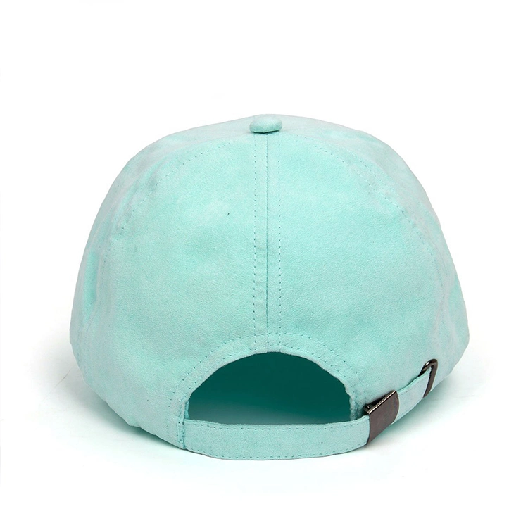 Green Color Six Panels Adult Cotton Baseball Hat with Metal Closure
