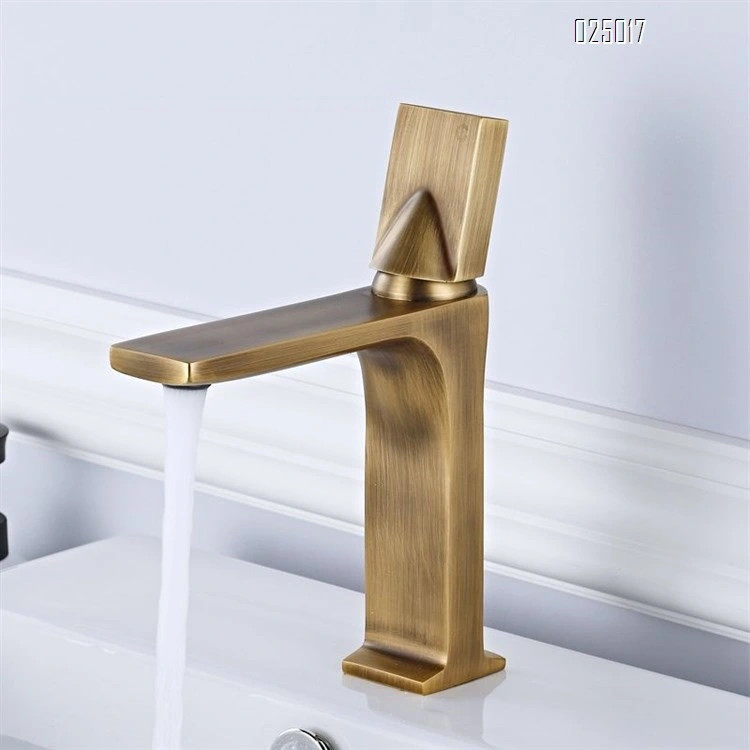 Upc Bathroom Deck Mounted Zinc Alloy Handle Antique Brass Bath Faucet Waterfall Tap