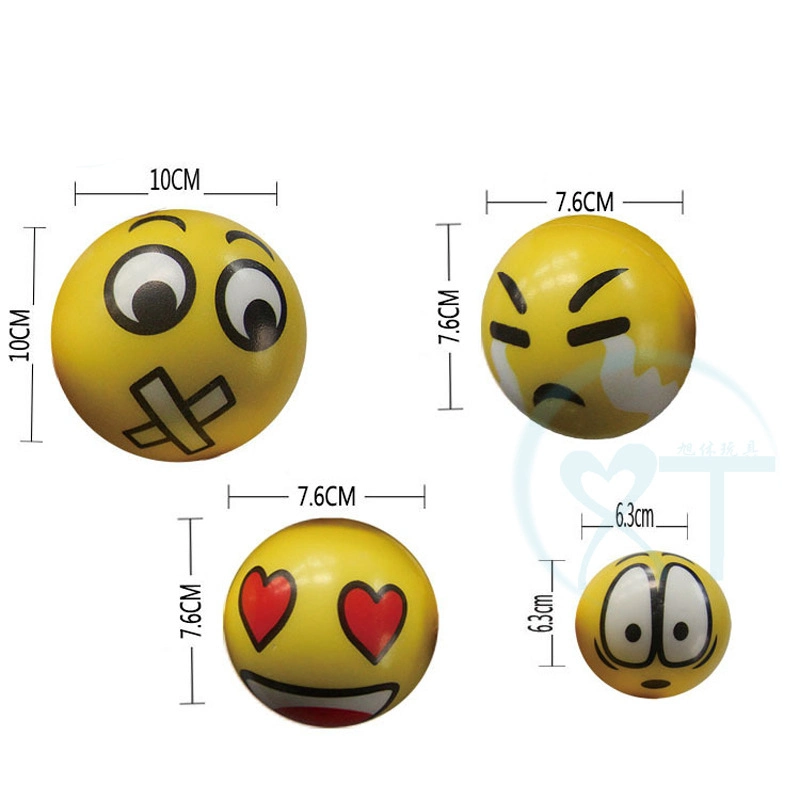 Happy Pinch Kids Educational Emoji PU Toy Stress Ball Stress Relief Toy Squishy Toys Squeeze Ball