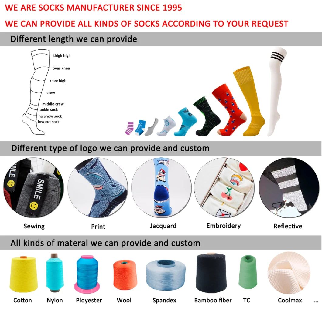 360 Degree Seamless Full Printing Bamboo Crew Socks 3D Print Sublimation Blank Sport Socks
