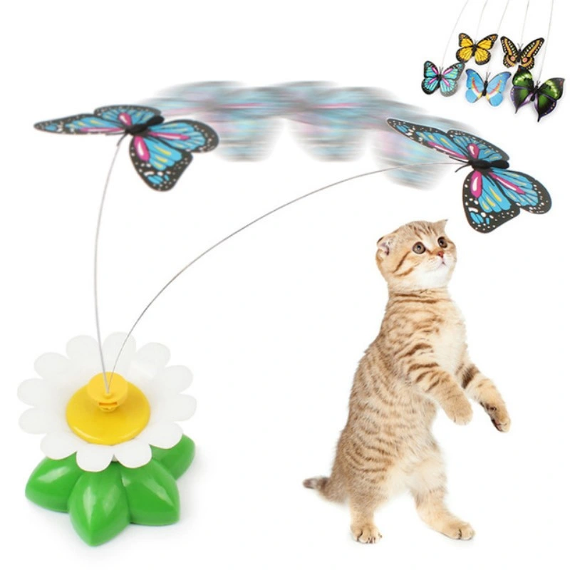 Cat Electric Butterfly Birds Animal Toys Plastic Funny Pet Cats Training Toys