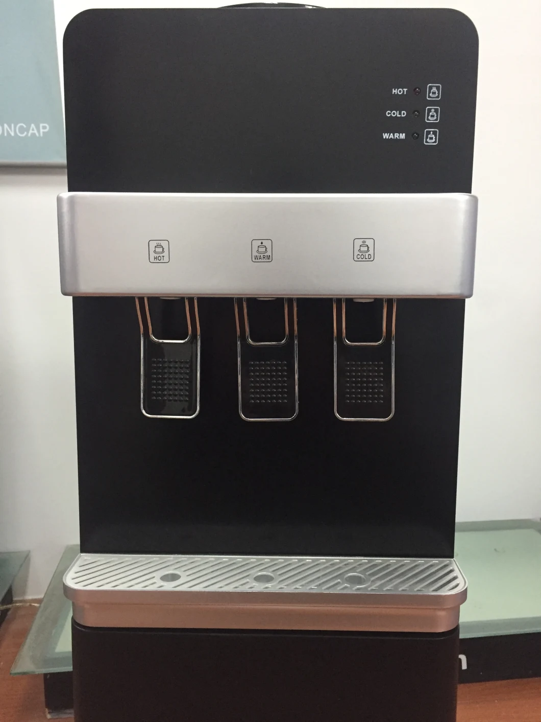 Three Taps Hot Cold Warm Water Dispenser for Office