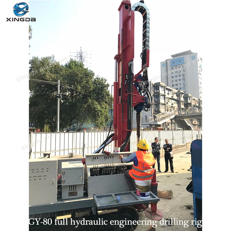 Gy-80 Full Hydraulic Multi-Pipe Rotary Spray Engineering Drilling Machines