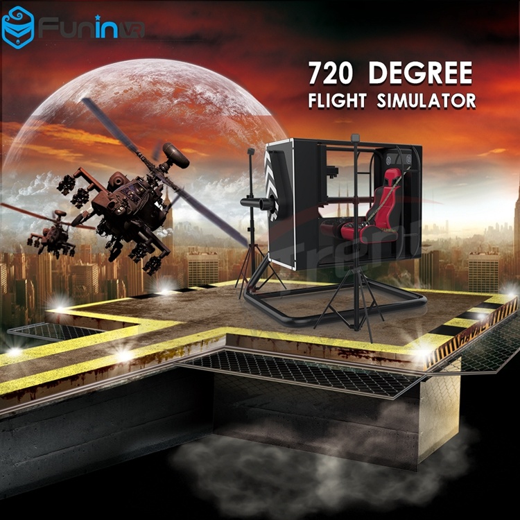 Vr Game Machine 9d Simulator 720 Degrees Flight Simulator