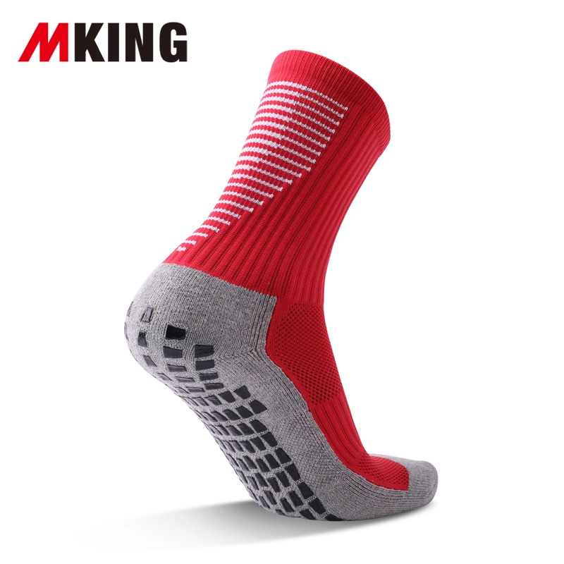 Sample Free Antislip Nylon Sports Socks Combed Cotton Compression Running Middle Crew Socks