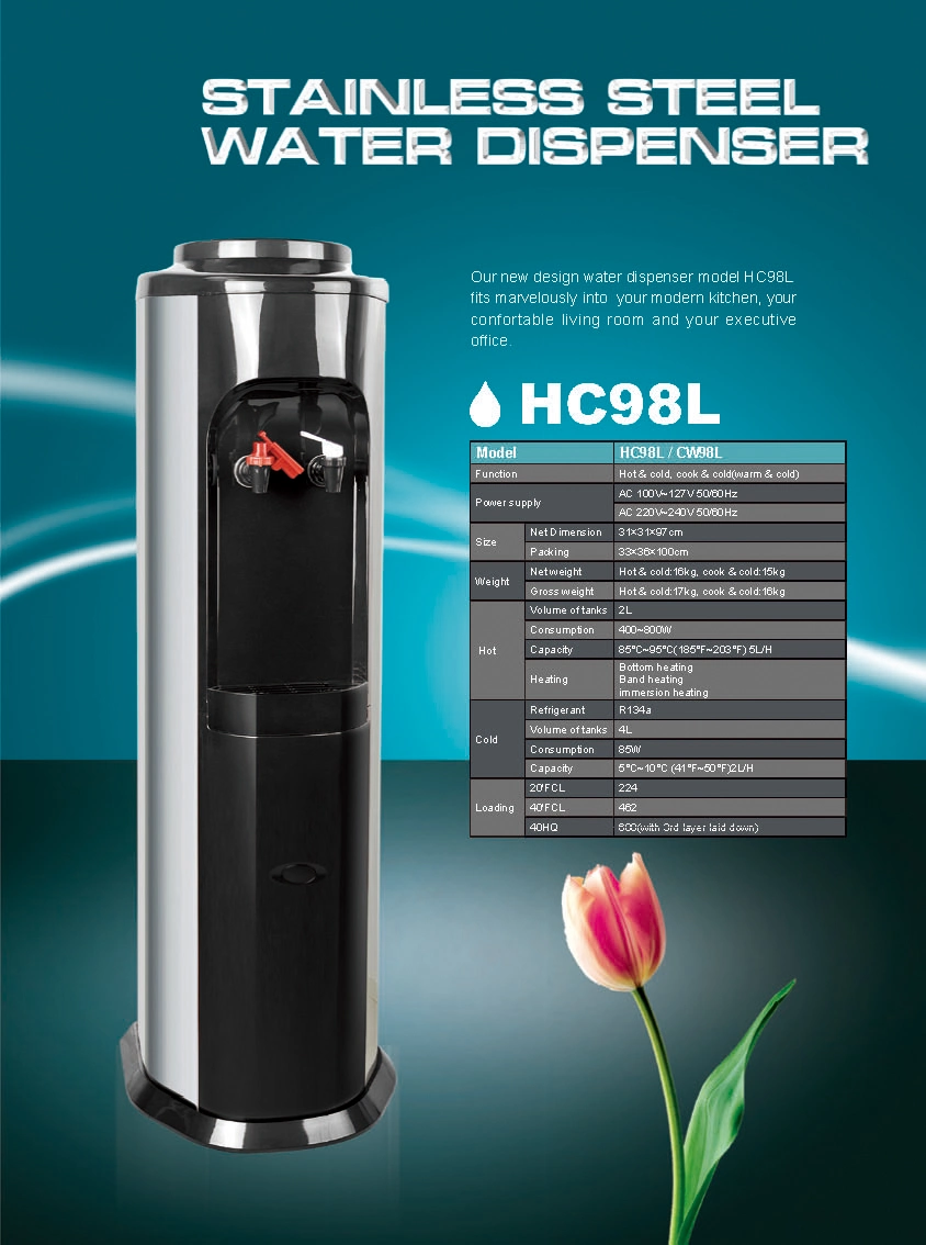 Stainless Steel Floorstanding Water Dispenser