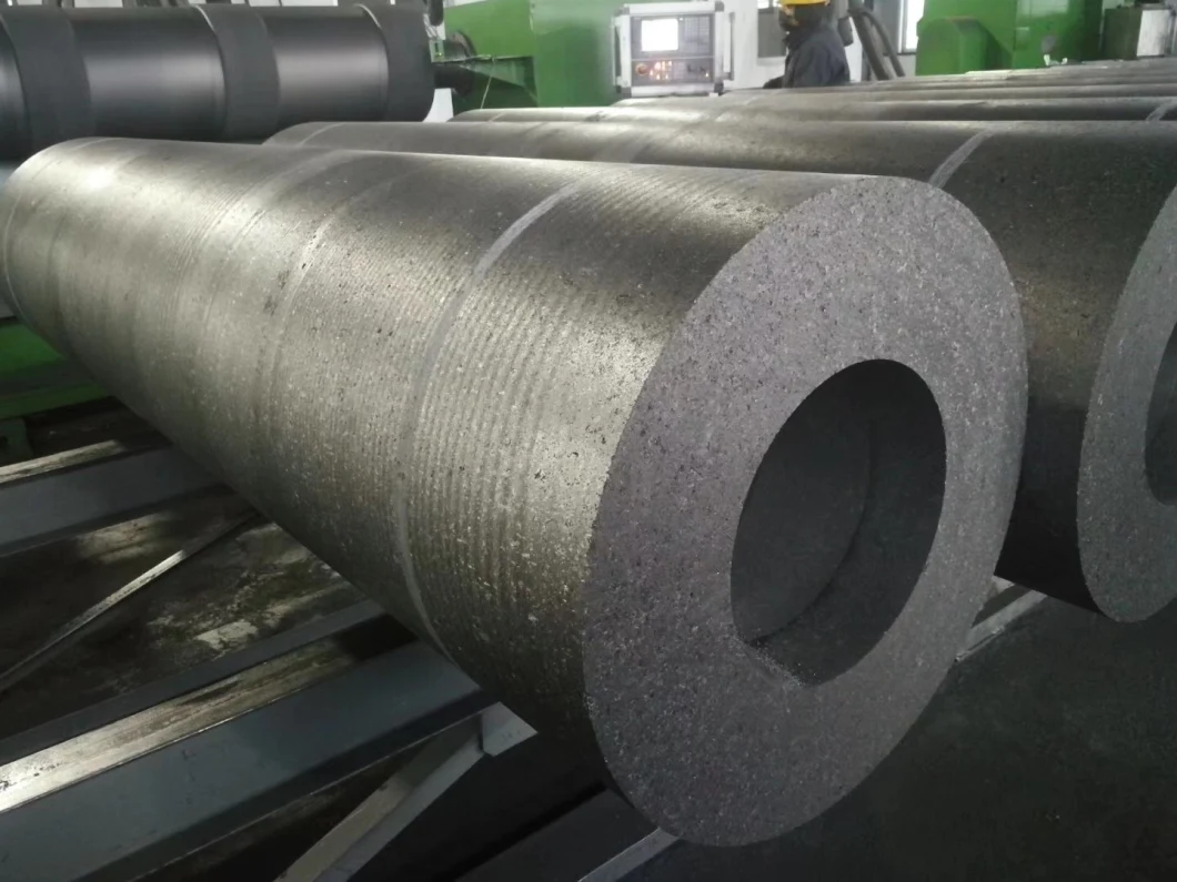 Steel Casting Shp Extruded Carbon Graphite Electrode with Nipples for Steel Mills, Block, Powder, Mould, Sheet
