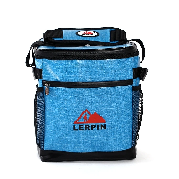 Freezable Best Quality Insulated Zip Closure Foldable Lunch Cooler Bag