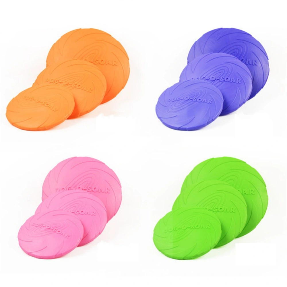 Funny Silicone Dog Flying Discs Resistant Chew Puppy Training Interactive Pet Products